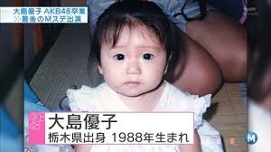 大島優子さんが子供の頃の写真