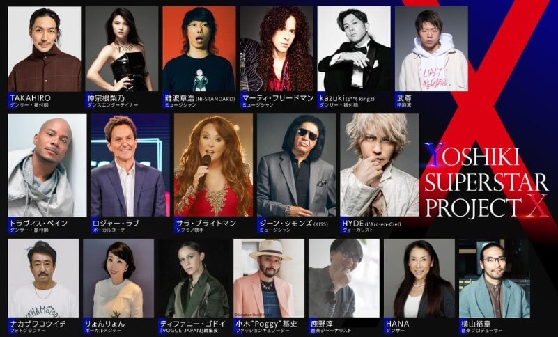 YOSHIKIオーディションの審査員の顔写真画像