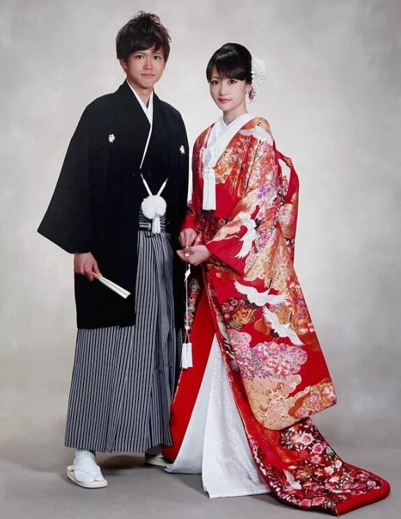 大迫傑と妻(あゆみ)の結婚式の画像