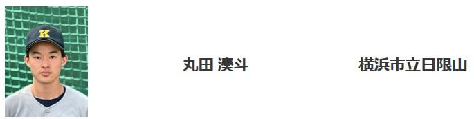 丸田湊斗が横浜市立日限山中学校出身であることを証拠する慶應義塾高校のホームページの画像